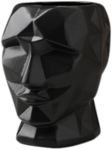 Ваза керамическая Nana ceramics Кай 19 см черный муар 