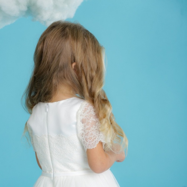 Платье Maya-MI 0105-0029-0 р.116 молочный 