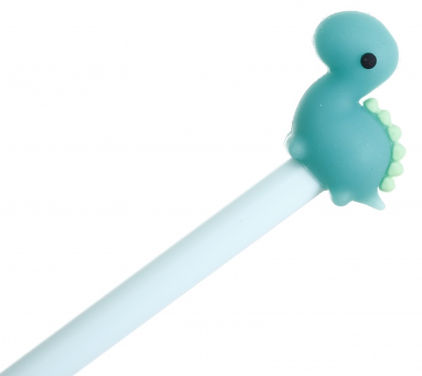 Ручка гелевая Dino голубая 