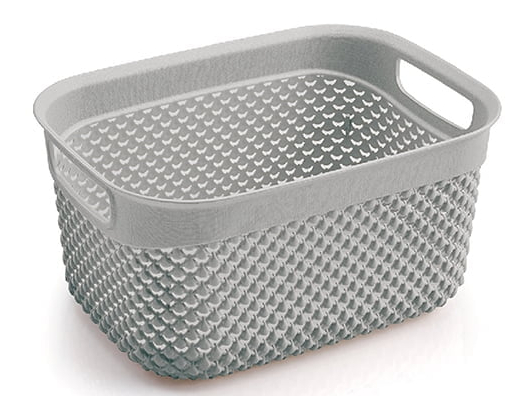 Кошик Ucsan Plastik DROP прямокутний 162009.2 3,3 л сірий металік 