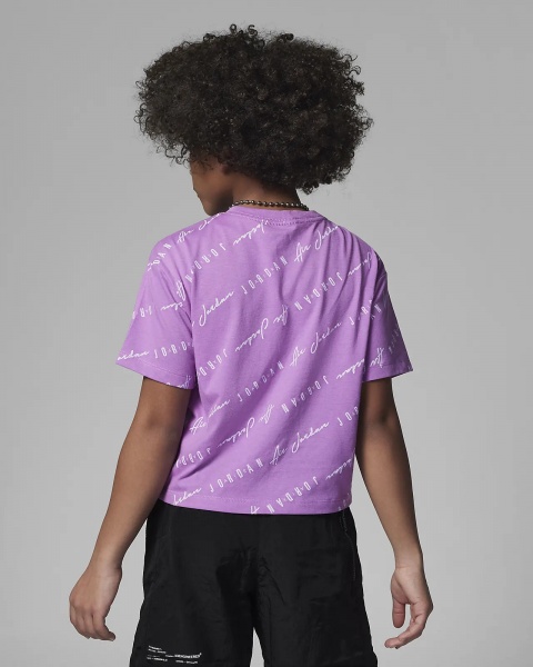 Футболка Jordan ESSENTIALS AOP SS TEE 45C197-P3R р.S фіолетовий