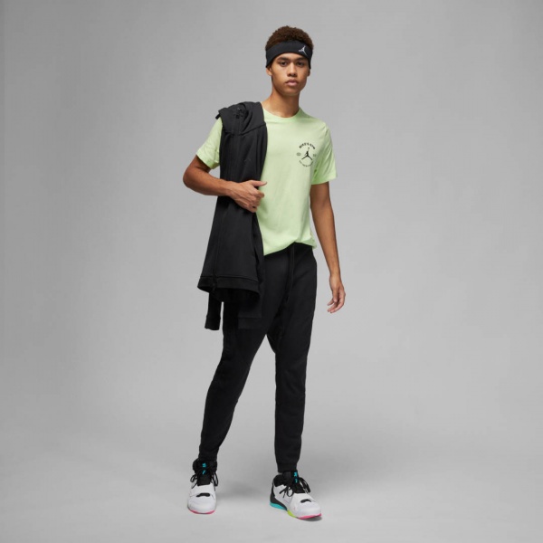 Брюки Nike M J DF SPRT STMT AIR FLC PANT DV9785-010 р. L черный