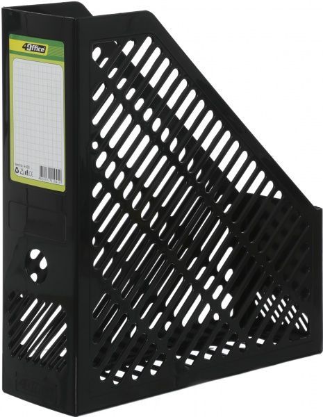 Лоток для паперів 4-400 ударостійкий чорний 4Office