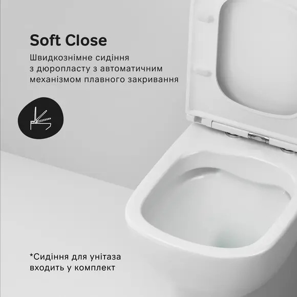 Унітаз-компакт AM.PM Pride Aquaspin із сидінням мікроліфт CPA8900SC