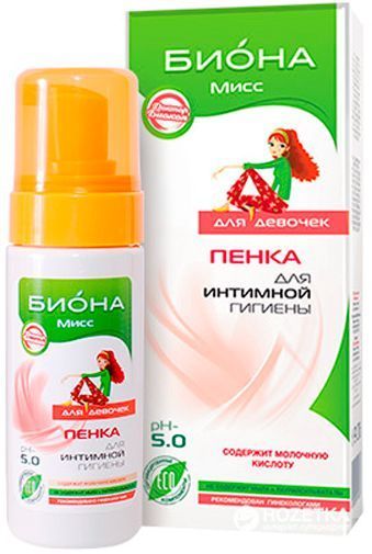  БИОКОН Пінка для інтимної гігієни для дівчаток 150 мл