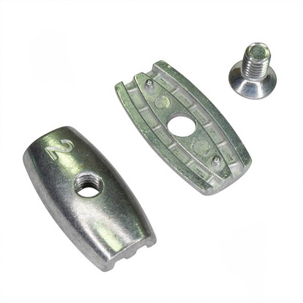 Затискач для троса бочкоподібний 2 мм