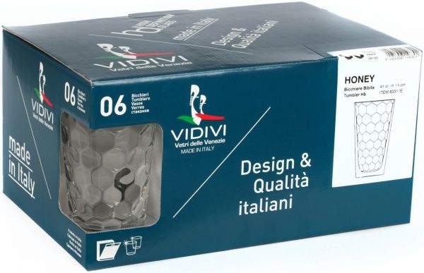 Набор стаканов Honey 410 мл 6 шт. 63318EM Vidivi