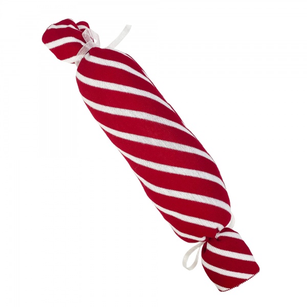 Подушка-валик Конфета 55 см белый с красным La Nuit 