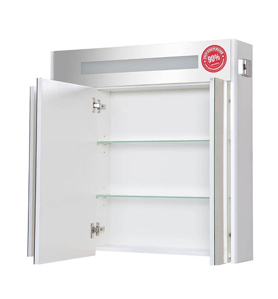 Дзеркальна шафа Aqua Rodos Париж 80 з підсвічуванням АР000001164 