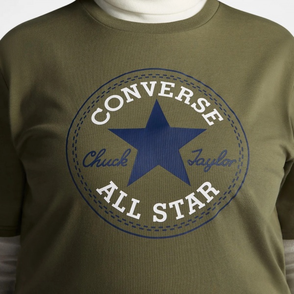 Футболка Converse STANDARD FIT CENTER FRONT CHUCK PATCH CORE TEE 10025459-306 р.2XL хакі