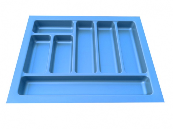 Лоток для столових приборів 48х38х4,5 см синій Variant