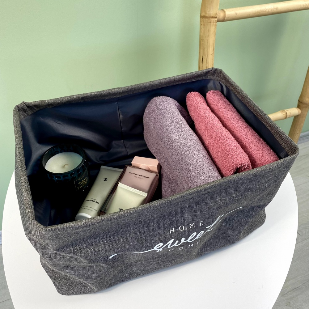 Корзина интерьерная O M серая Organize