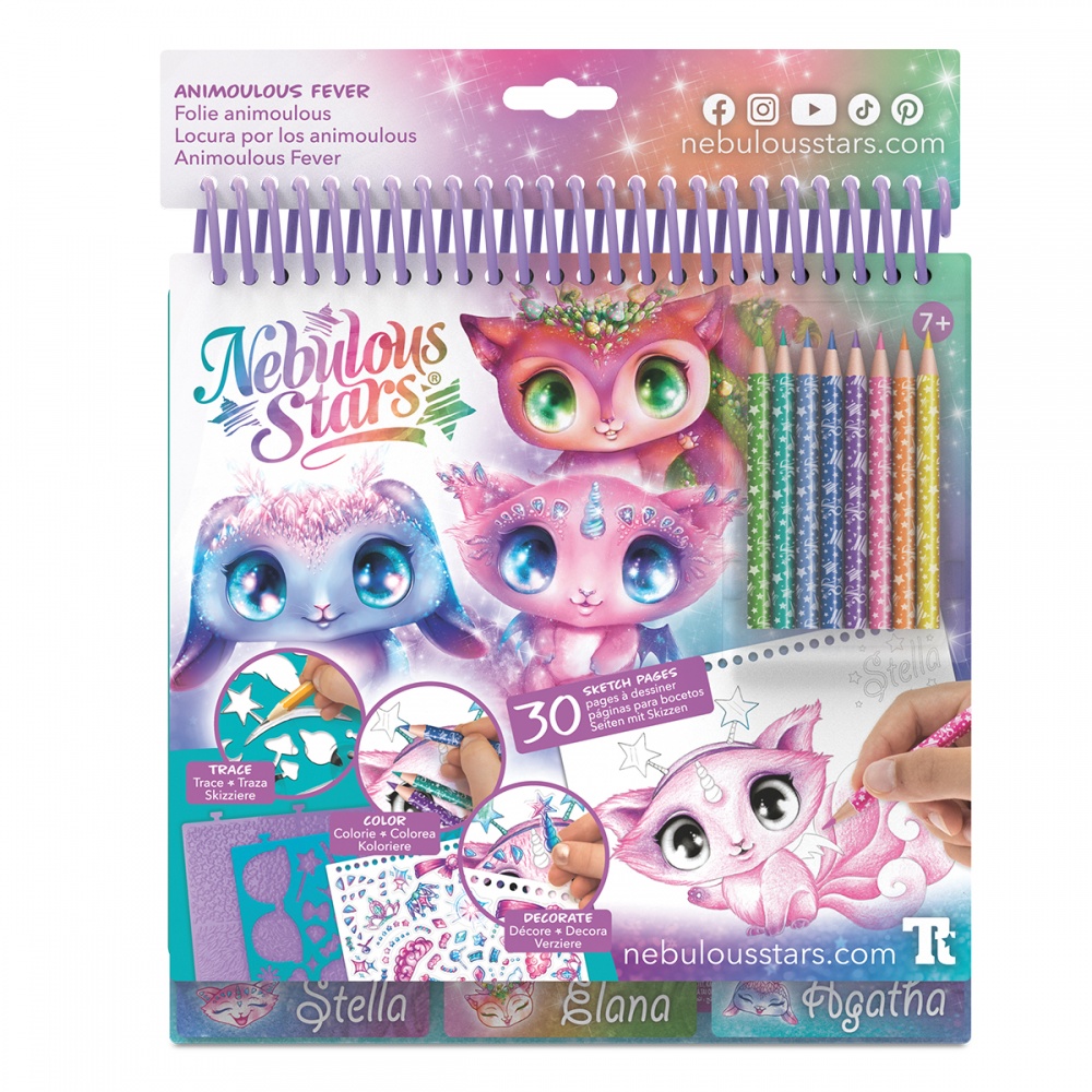 Набор для творчества Nebulous Stars Скетчбук Звездные друзья 11141