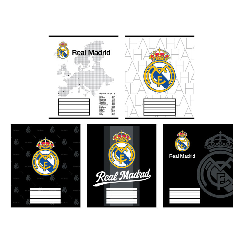 Зошит Real Madrid 18 арк. клітинка RL26-236 KITE — фото 1