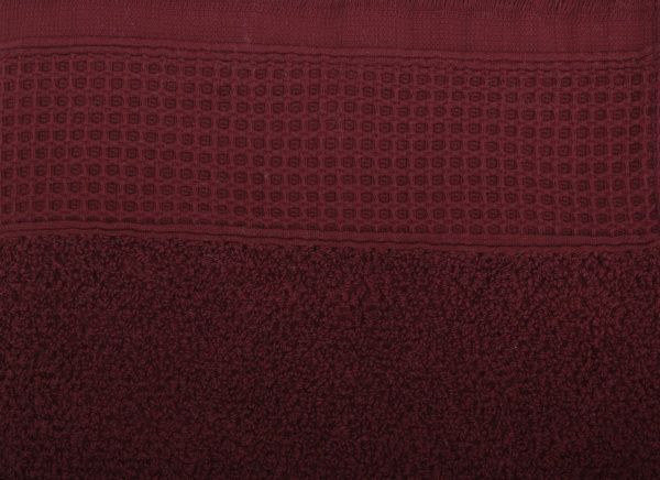 Полотенце Комби махровое 50x90 см вишневый Simi 