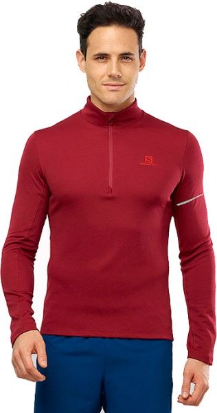 Джемпер Salomon AGILE HZ MID LC1049800 р. L бордовий