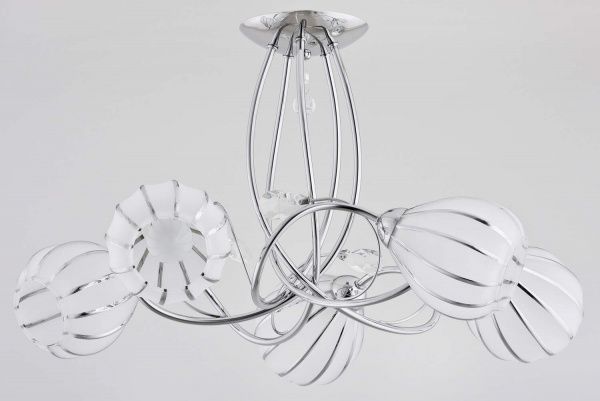 Люстра стельова ALFA Arno 5xхром 