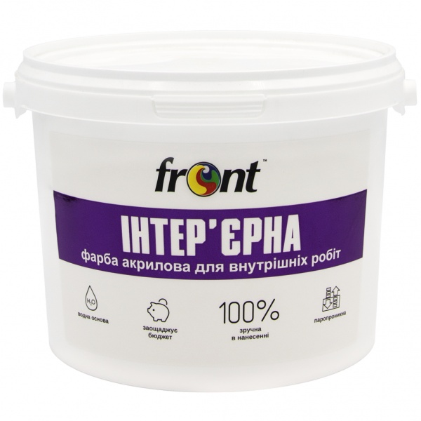 Фарба водоемульсійна Front Інтер'єрна 7кг 