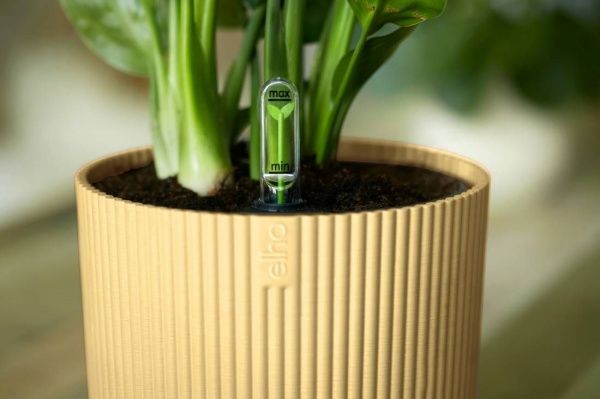 Вазон пластиковый Elho vibes fold round круглый 3,1 л желтый (481186) 