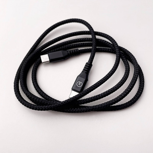 Кабель OneLounge 1Power USB-C to USB-C 60W 1,2 м black (14125) 