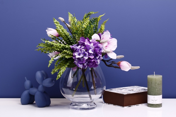 Ваза стеклянная Wrzesniak Glassworks Коньячка 17-10694 30 см прозрачная 