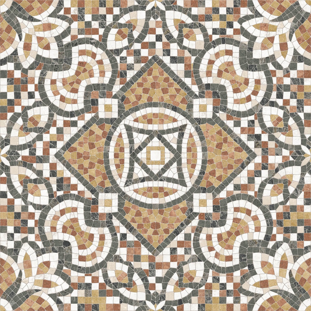 Плитка Golden Tile Arte Mosaico brown AM7800 40x40 см