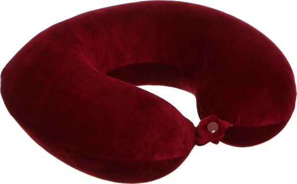 Подушка дорожная 30х30х9 см винный Luna