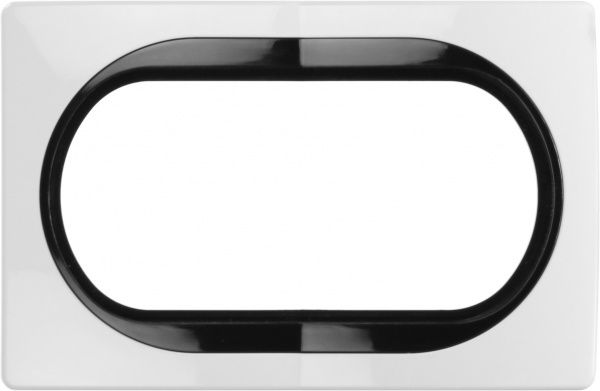 Рамка одноместная Aling-Conel EON бело-черный E6805.0E