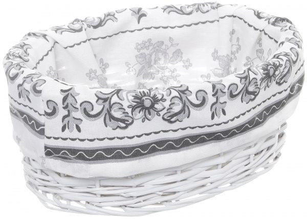 Корзина плетеная с текстилем Tony Bridge Basket 29x21x12 см HQ13-53CD-5 