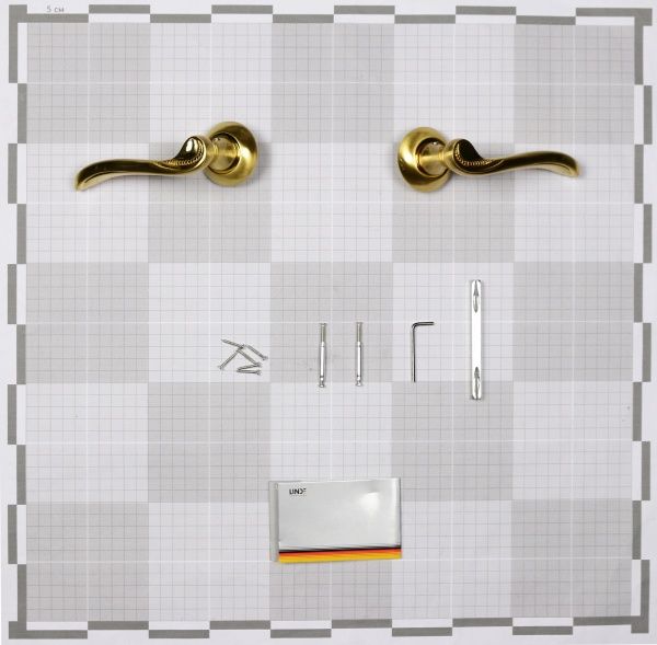 Ручка на розетке  Linde А-2009 полированная латунь