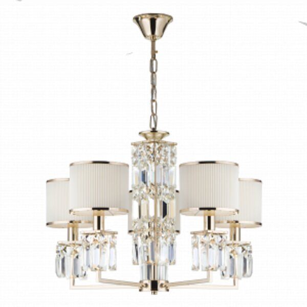 Люстра подвесная Strotskis Zaffiro 10099/5 5x40 Вт E14 золотой 