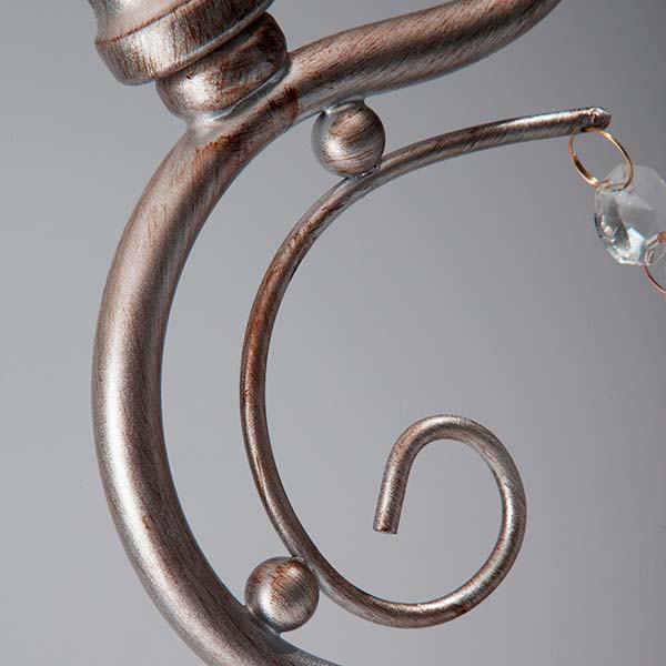 Настольная лампа декоративная Strotskis Incanto 01022/1 1x40 Вт E14 серебряная