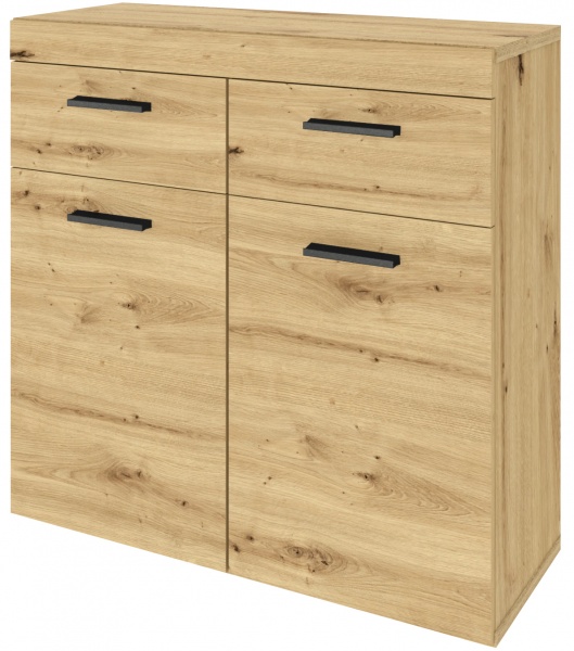 Комод SOKME 2Д/2Ш Фокус дуб артизан/дуб артизан 