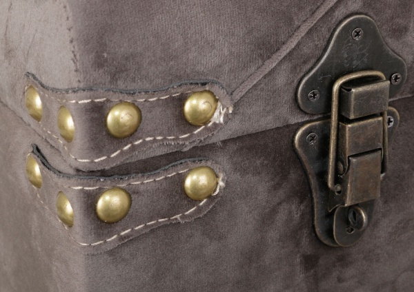 Сундук-пуф Велюр мокко 64х35х33 см 