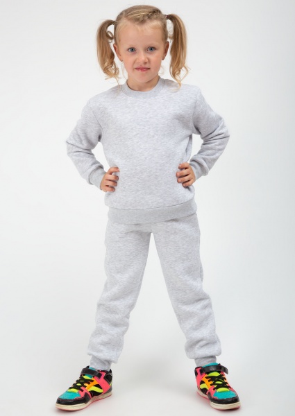 Джемпер унисекс Roksana №0045/33004 р.140-146 серый меланж 