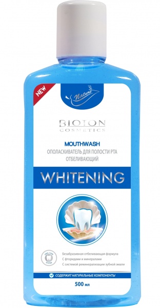 Ополаскиватель для полости рта Bioton Whitening 500 мл
