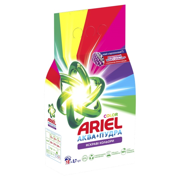 Порошок для машинного прання Ariel Аква-Пудра Color 2,7 кг 