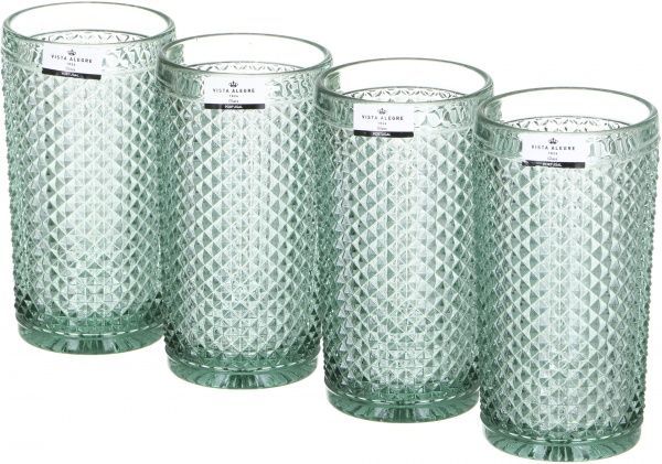 Набор стаканов Bicos Cinza мятный 330 мл 4 шт. 49000006 Vista Alegre