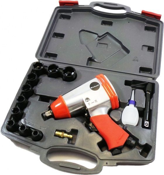 Гайковерт пневматический Einhell DSS 260/2, 6,3 бар, 312 Нм, 115 л / мин, М14, кейс 