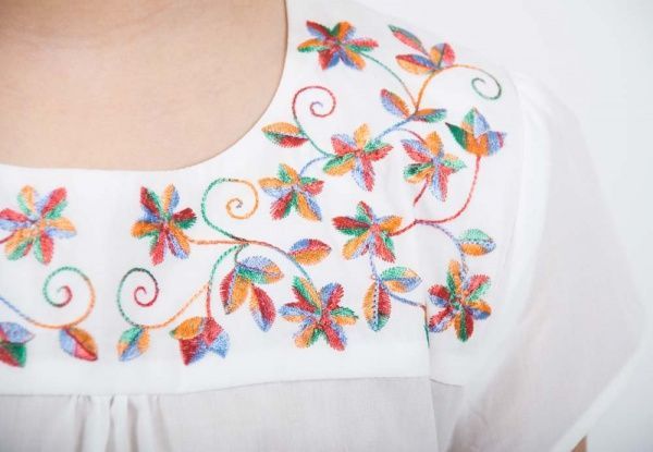 Блуза Гармонiя Квіти р.128 білий 33319 