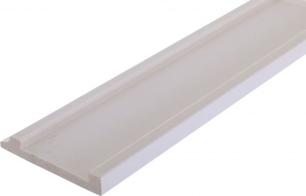 Плінтус King Floor JC1003-W1 білий 2000х100х15 мм 