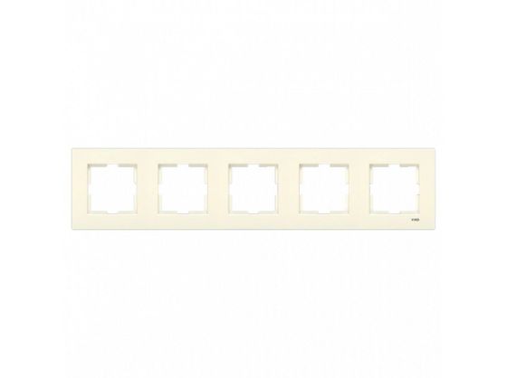 Рамка пятиместная Viko Karre горизонтальная крем 90960214