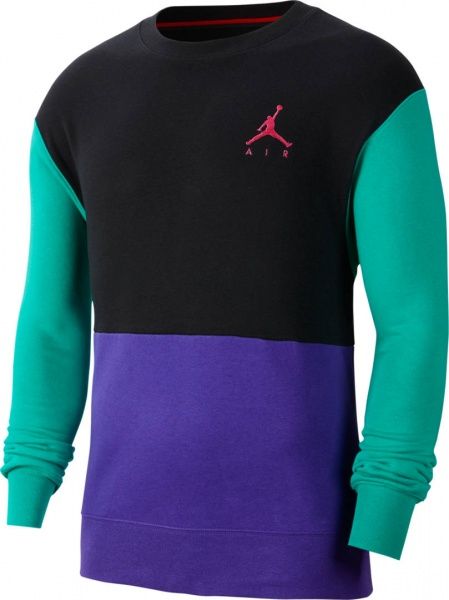 Джемпер Nike M J JUMPMAN AIR FLEECE CREW CT3455-010 р. S чорний