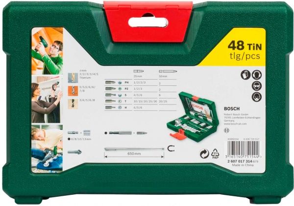 Набор принадлежностей Bosch V-Line-48 48 шт. 2607017314