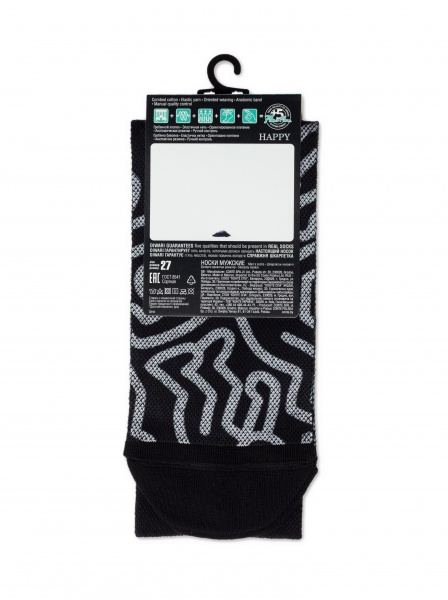 Носки мужские DiWaRi 51720376 HAPPY 20С-202СП р.25 черный
