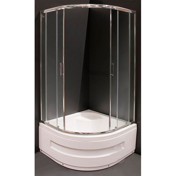 Душова кабіна Polaris Madeira 100x100х158 профіль хром, скло прозоре