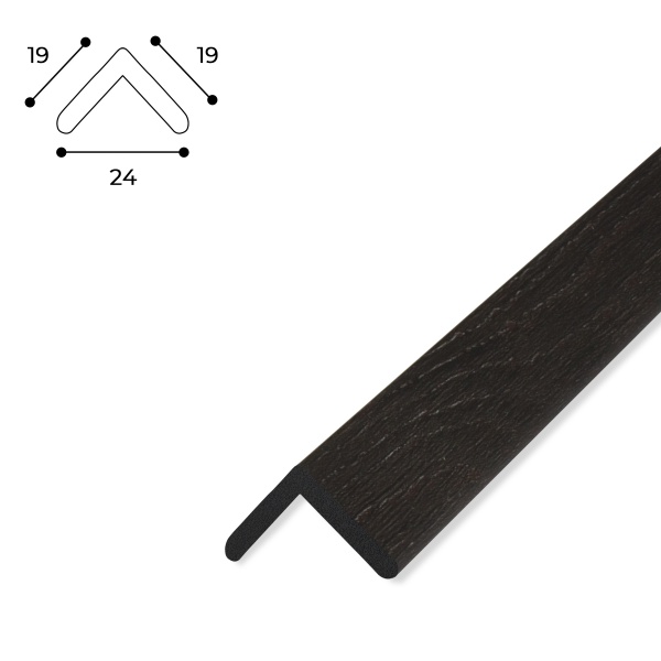 Куточок MARCO decor 1919-276-К темне дерево 19х19х2900 мм