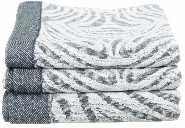Полотенце махровое Zebra 70x140 см серый Texpol 
