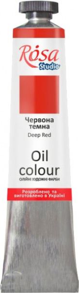 Краска масляная Красная темная 326534 60 мл Rosa Studio