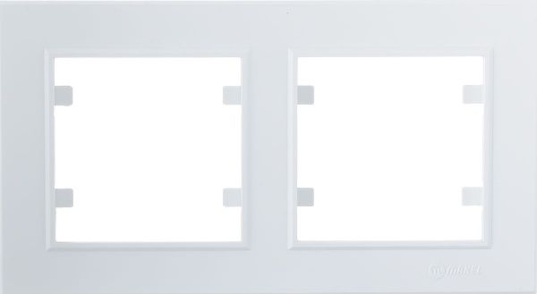 Рамка двухместная Makel Karea 00 горизонтальная белый